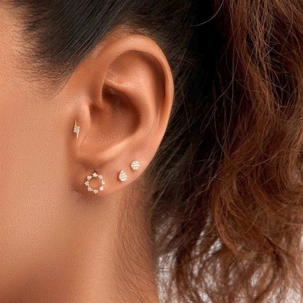 Damla Pırlanta Tragus Piercing